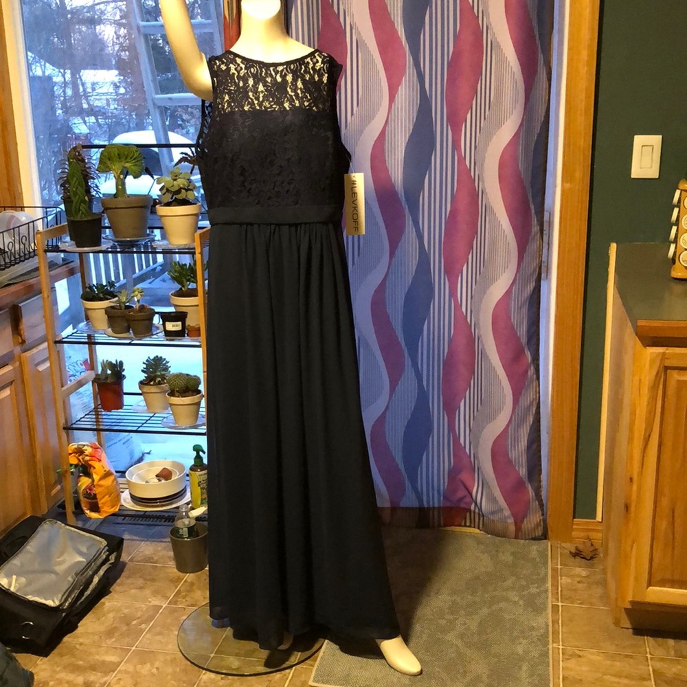 Navy blue bridesmaid dress